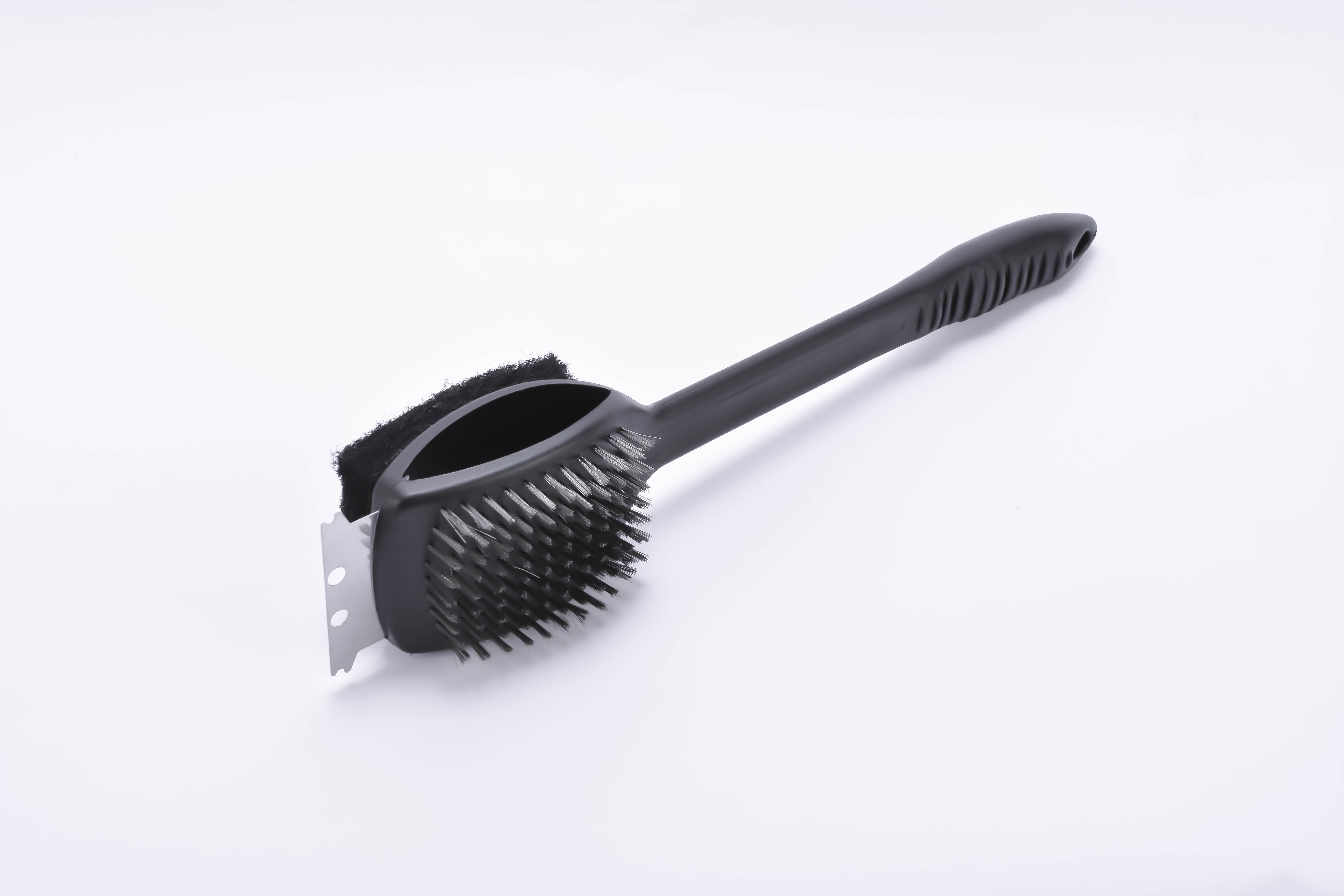 3 IN 1 BBQ GRILL BRUSH LONG